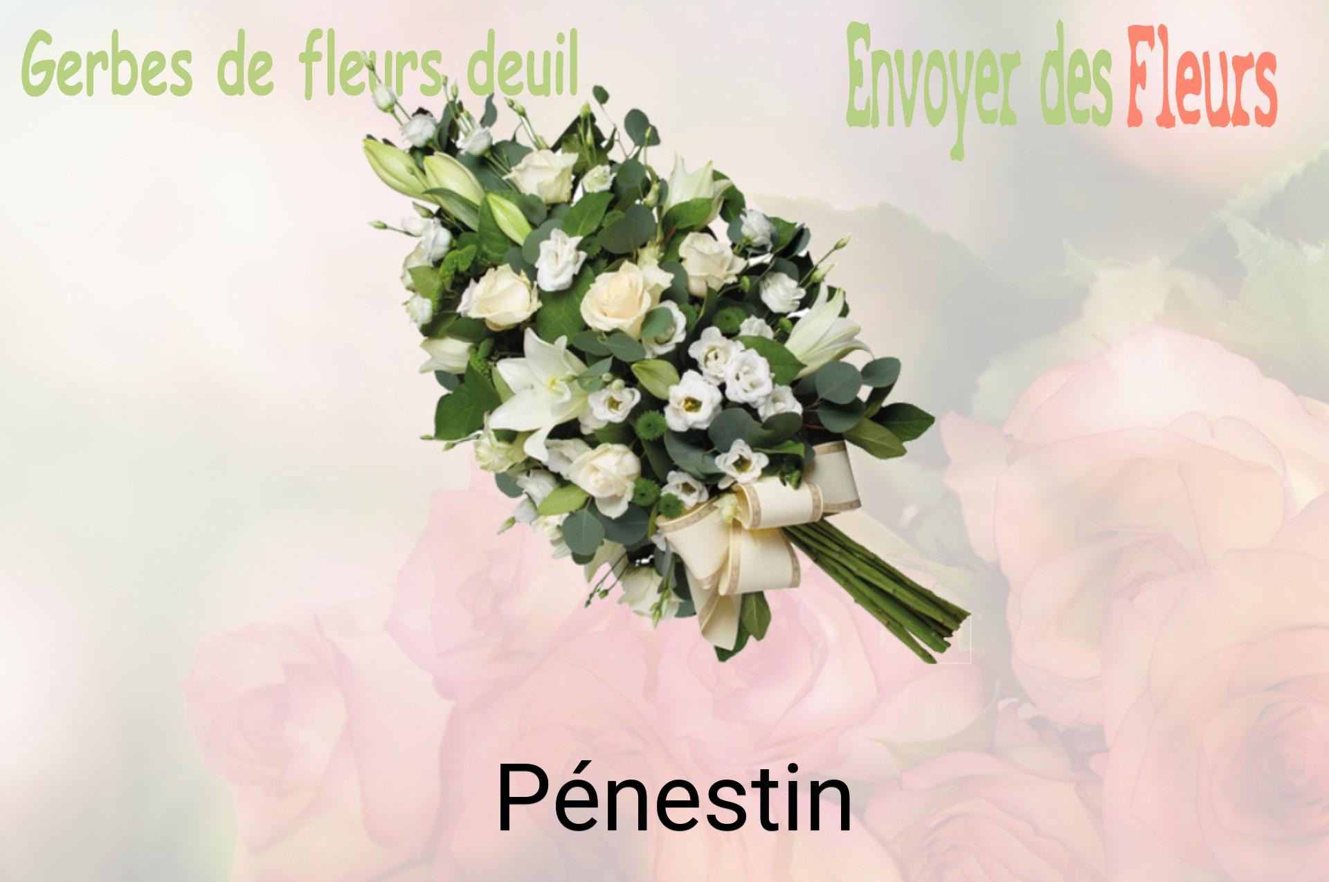 Gerbe de fleurs de deuil livrée à Pénestin